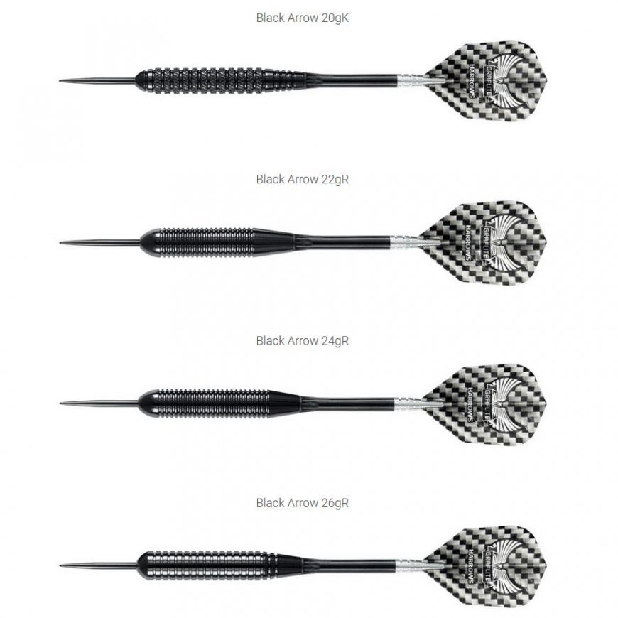 Harrows Darts Steeltip Juodas ARROW 3x22gR – 3