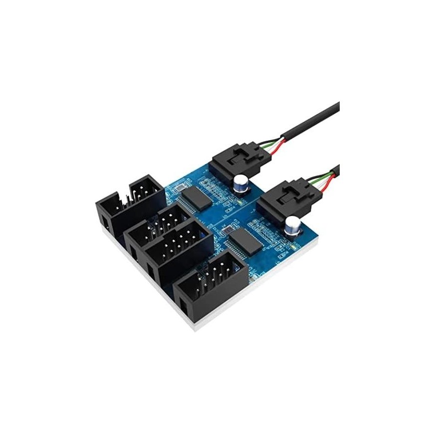 Akasa Akasa Interner USB 2.0 Hub-Card, incl. 30cm USB Cable – 5