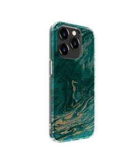 Evelatus Apple iPhone 15 Pro PC Customized Print Design Marble Turquoise