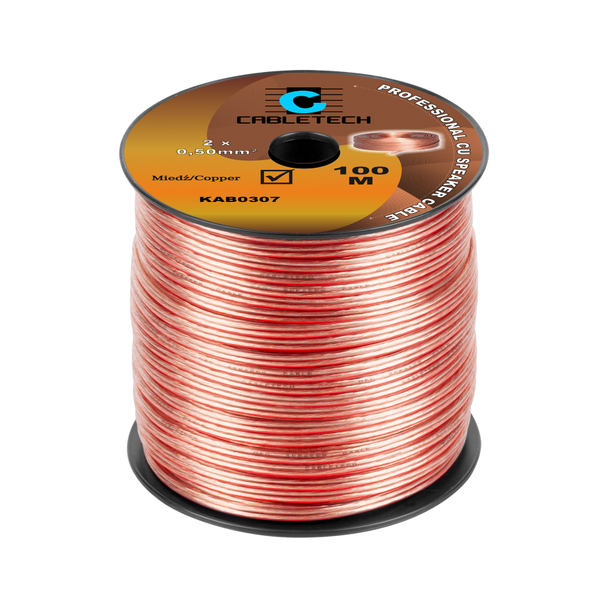 Cabletech Kolonėlių kabelis 0.5mm 100m – 2