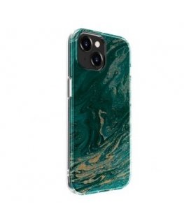Evelatus Apple iPhone 15 Plus PC Customized Print Design Marble Turquoise