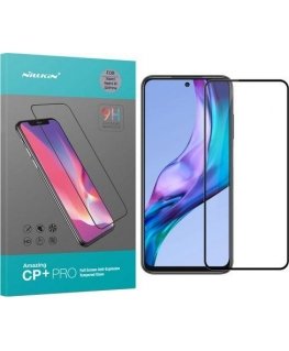 Nillkin CP + PRO itin plonas viso ekrano grūdintas stiklas su 0,2 mm 9H rėmeliu Xiaomi Redmi 10 juodas