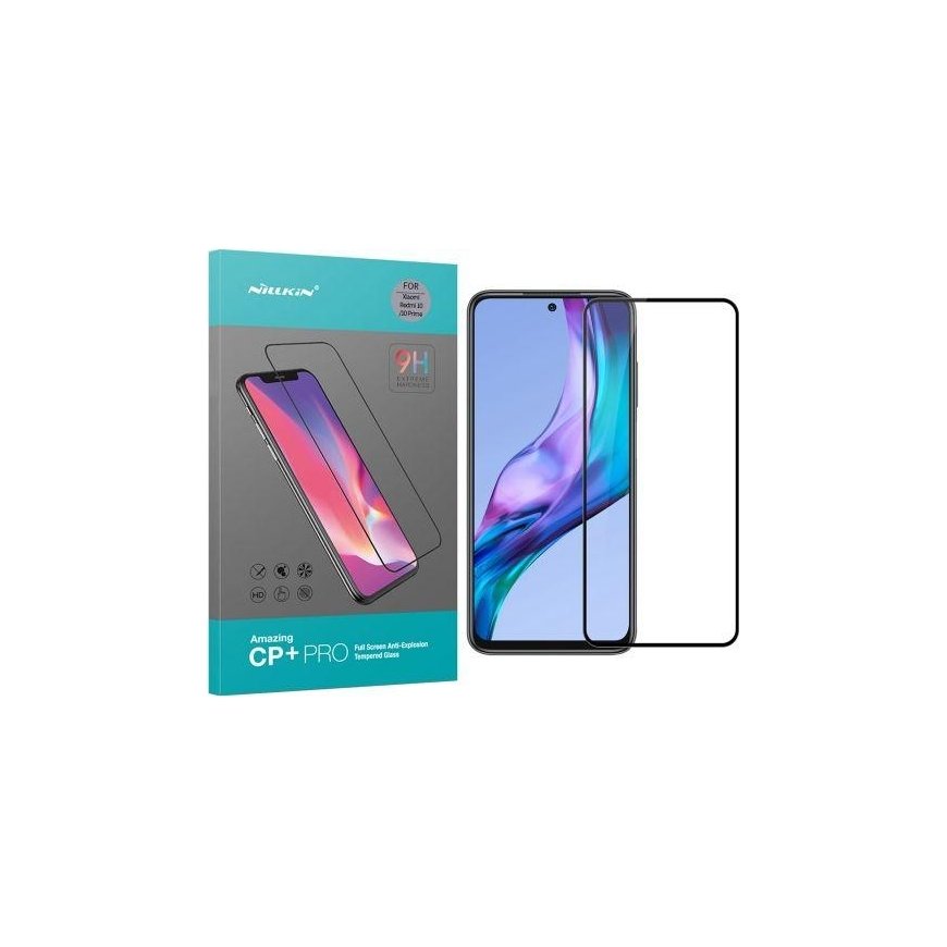 Nillkin CP + PRO Ultra Thin Full Screen Tempered Glass with 0.2mm 9H Bezel for Xiaomi Redmi 10 Black