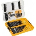 Drilled Dewalt drill and twist bit set, 57 pcs. Drilled Dewalt drill and twist bit set, 57 pcs.