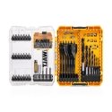 Drilled Dewalt drill and twist bit set, 57 pcs. Drilled Dewalt drill and twist bit set, 57 pcs.