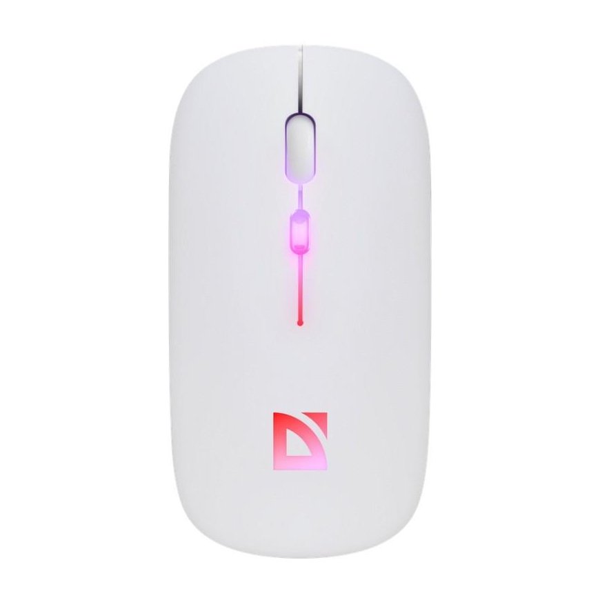 Mouse Defender Wireless mouse Defender TOUCH MM-997 optical 1600dpi 2.4 GHz + Bluetooth white RGB battery bezklikowa silent – 3
