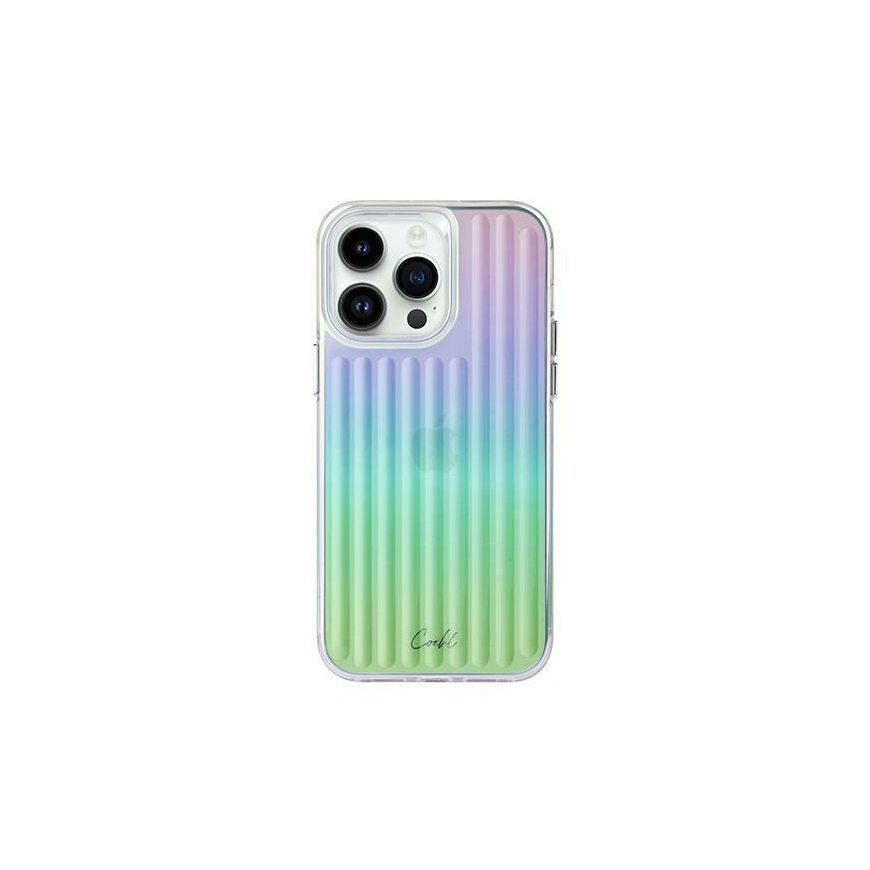 Uniq Dėklas UNIQ Coehl Linijinis Apple iPhone 14 Pro Max opalowy / vaivorykštis