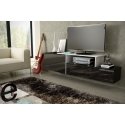 Cama televizora skapis SIGMA 3 180 melns / melns spīdums + balts Cama televizora skapis SIGMA 3 180 melns / melns spīdums + balts