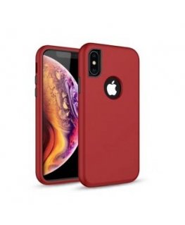 iLike Samsung Galaxy A10 Defender Solid 3in1 case Red