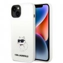 Karl Lagerfeld Case for iPhone 14 Plus 6.7" KLHCP14MSNCHBCH White HC Silicone NFT Choupette