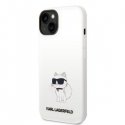 Karl Lagerfeld Case for iPhone 14 Plus 6.7" KLHCP14MSNCHBCH White HC Silicone NFT Choupette