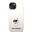 Karl Lagerfeld Case for iPhone 14 Plus 6.7" KLHCP14MSNCHBCH White HC Silicone NFT Choupette