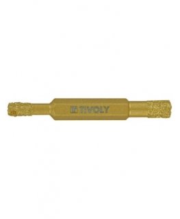 Diamond drill for tiles and marble TIVOLY, with paraffin, "Heavy duty", Hex shank (Ø) 6/8 mm