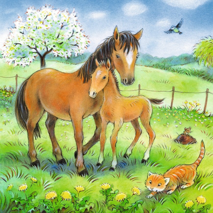 Ravensburger 8029 паззл Составная картинка-головоломка 49 шт Животные