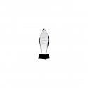 Tryumf Graviruotas stiklo trofėjus H 31 cm