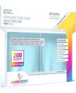 Dėlionė Gamegenic Gamegenic: Prime Value Sleeving Pack (66x91 mm) 200 vnt, skaidrus