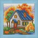 Beldizart Diamond painting set autumn house 15х15 cm AZ-1565 Beldizart Diamond painting set autumn house 15х15 cm AZ-1565