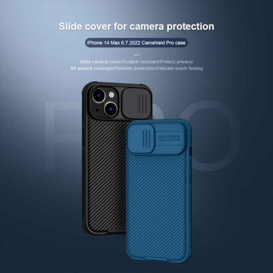 Nillkin CAMSHIELD PRO IPHONE 14 MAX. BLUE/BLUE – 2