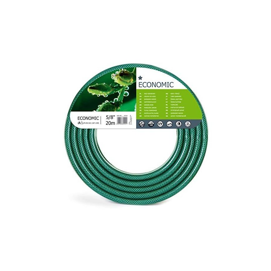Cellfast CF10010R PVC Garden Hose, Diameter 5/8", Length 20m, Roll, Economical