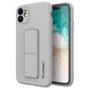 iLike Samsung Galaxy A22 5G Kickstand Case Silicone Stand Cover Grey