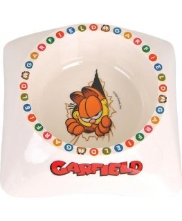 GARFIELD Garfield, melamino kačių dubuo, balta/pilka