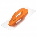 Neo trowel with teeth 380x128mm tooth 10x10x10mm wooden handle (50-174) Neo trowel with teeth 380x128mm tooth 10x10x10mm wooden handle (50-174)