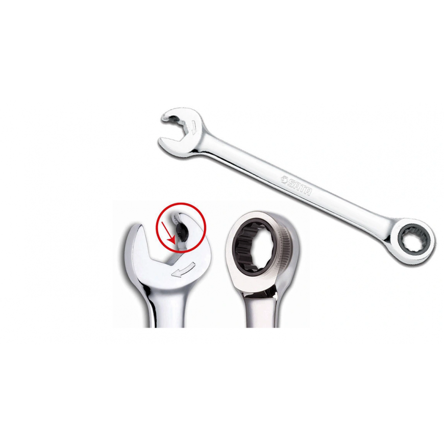 SATA KOMBINUOTASIS VERŽTAŽRAKTIS 21mm SU DVIGUBA RETKELE