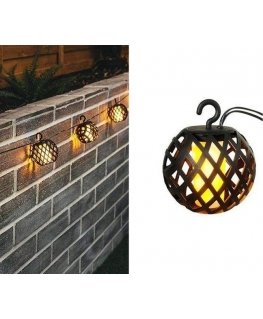 Saska Garden Solar lamp fireballs cm.7cm 5 pcs