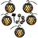 Saska Garden Solar lamp fireballs cm.7cm 5 pcs Saska Garden Solar lamp fireballs cm.7cm 5 pcs