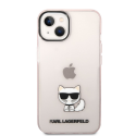 Karl Lagerfeld Case Karl Lagerfeld KLHCP14MCTTRI Apple iPhone 14 Plus hardcase pink Transparent Choupette Body
