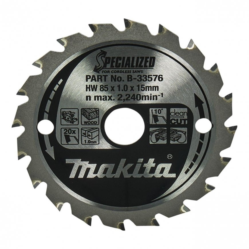 MAKITA PIŁA TARCZOWA 85x15x20z SPECIALIZED DREWNO