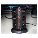 12-socket extension cord with AS-SCHWABE wireless charging station 12-socket extension cord with AS-SCHWABE wireless charging station