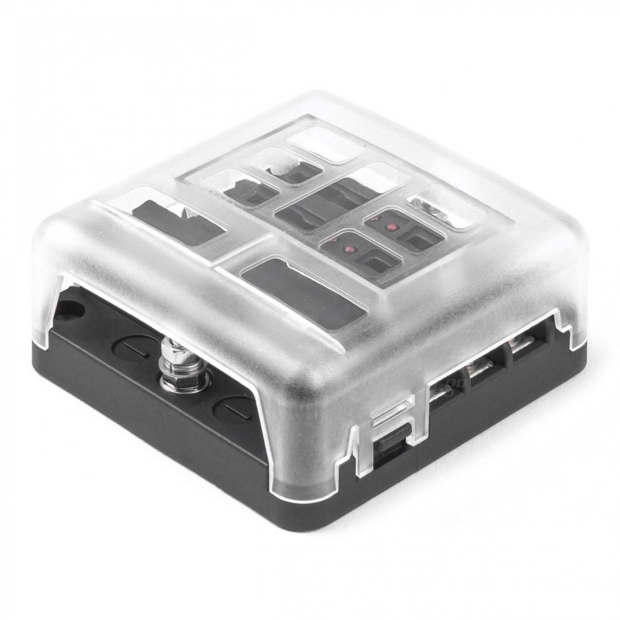 AMiO Fuse box with LED negative