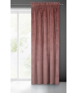 Naktinė užuolaida iš minkšto aksomo Eurofirany DIVA LINE RIA 140X270 cm, juosta/ tunelis/ kabliukai, 300 g/m2, spalva: tamsiai r