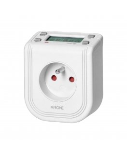 Virone Orno Elektroninis laikmatis su LCD ekranu viršuje, 230 VAC 3680W, 16 perjungimo taškų, buvimo simuliatorius.