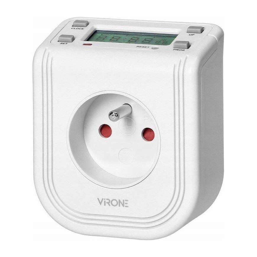 Virone Orno Elektroninis laikmatis su LCD ekranu viršuje, 230 VAC 3680W, 16 perjungimo taškų, buvimo simuliatorius. – 2