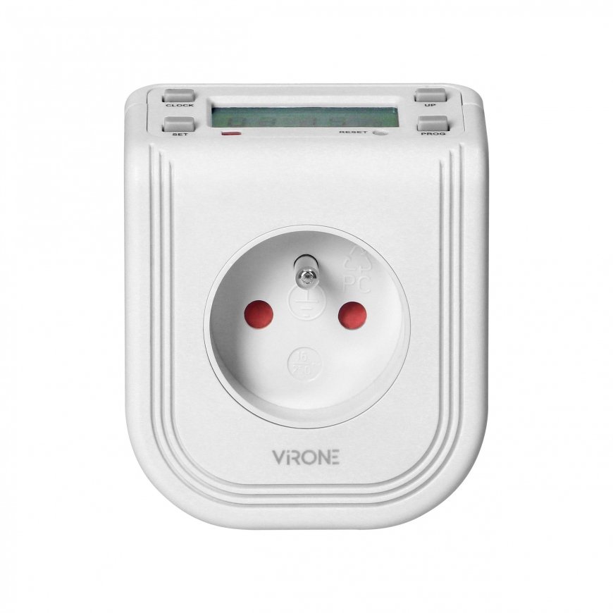 Virone Orno Elektroninis laikmatis su LCD ekranu viršuje, 230 VAC 3680W, 16 perjungimo taškų, buvimo simuliatorius. – 4