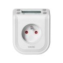 Virone Orno Electronic timer with LCD display on top, 230 VAC 3680W, 16 switching points, presence simulator. Virone Orno Electronic timer with LCD display on top, 230 VAC 3680W, 16 switching points, presence simulator.