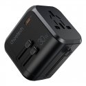 Travel wall charger Choetech PD5008, 3xUSB-A, 1xUSB-C, GaN, 30W (black) Travel wall charger Choetech PD5008, 3xUSB-A, 1xUSB-C, GaN, 30W (black)