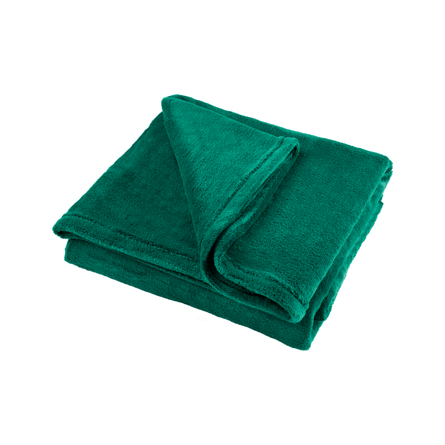 Fleece antklodė 150x200 cm TEESA - žalia – 2