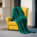 Fleece blanket 150x200 cm TEESA - green Fleece blanket 150x200 cm TEESA - green