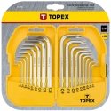 Topex Hex ir Torx raktai, rinkinyje 18 vnt.