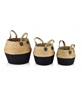 BALI 3 - their set of decorative baskets for pots