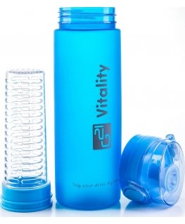 Bottle G21 60022124 (smooth, juice) 600 ml blue