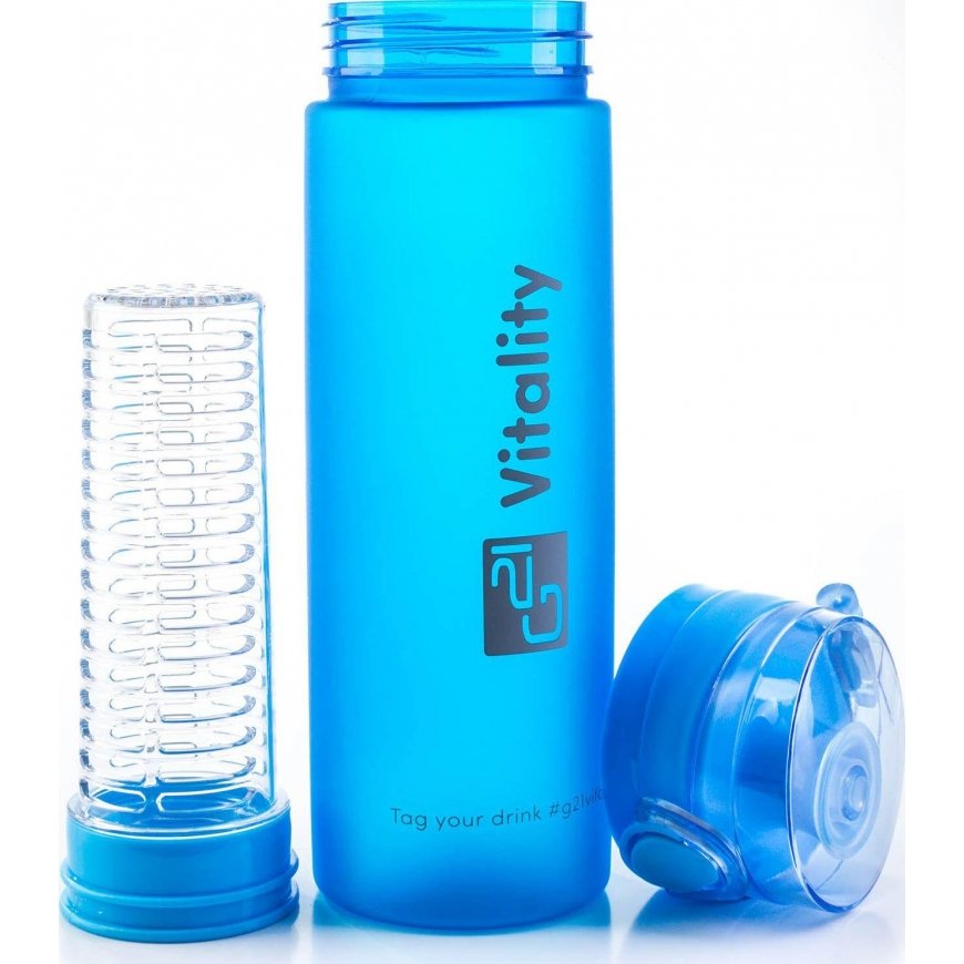 Bottle G21 60022124 (smooth, juice) 600 ml blue