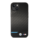 Case BMW BMHCP14M22NBCK iPhone 14 Plus 6.7 inch Black / Black Leather Charcoal Case BMW BMHCP14M22NBCK iPhone 14 Plus 6.7 inch Black / Black Leather Charcoal