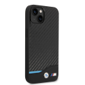 Dėklas BMW BMHCP14M22NBCK iPhone 14 Plus 6,7 colio juoda / juoda odinė anglis Dėklas BMW BMHCP14M22NBCK iPhone 14 Plus 6,7 colio juoda / juoda odinė anglis