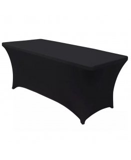 GreenBlue GB372 elastic tablecloth dining table cover Black, 180x75x74cm, elastane