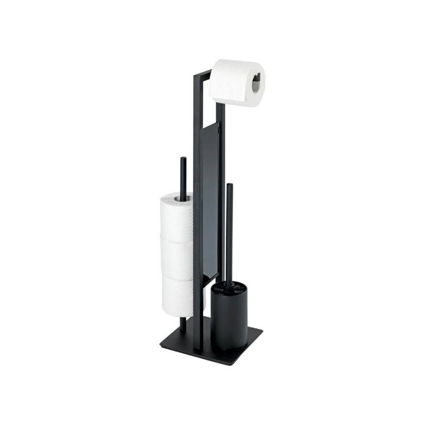 Wenko Dekoracja Domu Home decoration Rivalta Black toilet roll holder