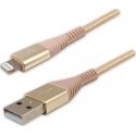 Kabelis USB Logo USB-A - Lightning 1 m Auksinis Kabelis USB Logo USB-A - Lightning 1 m Auksinis
